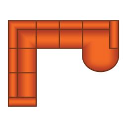 3 Zits + Hoek + 2 Zits + Longchair Rond