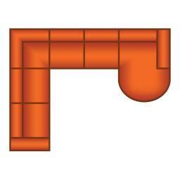 3 Zits + Hoek + 3 Zits + Longchair Rond