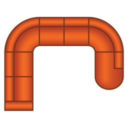 3 Zits + Hoek Rond + 3 Zits + Ottomaan Rond