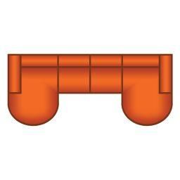 Longchair Rond + 2.5 Zits + Longchair Rond