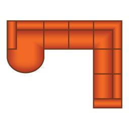 Longchair Rond + 3 Zits + Hoek + 3 Zits