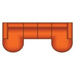 Longchair Rond + 3 Zits + Longchair Rond