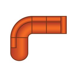 Ottomaan Rond + 2.5 Zits