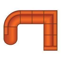 Ottomaan Rond + 3 Zits + Hoek + 2.5 Zits