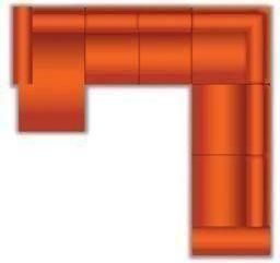 Longchair + 2.5 + Hoek + 2.5 Zits
