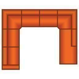 3 Zits + Hoek + 3 Zits + Ottomaan Groot