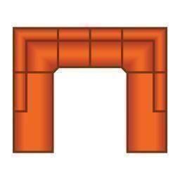 Ottomaan Groot + 2 Zits + Ottomaan Groot