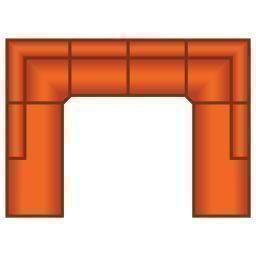 Ottomaan Groot + 3 Zits + Ottomaan Groot