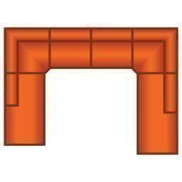 Ottomaan Klein + 3 Zits + Ottomaan Groot