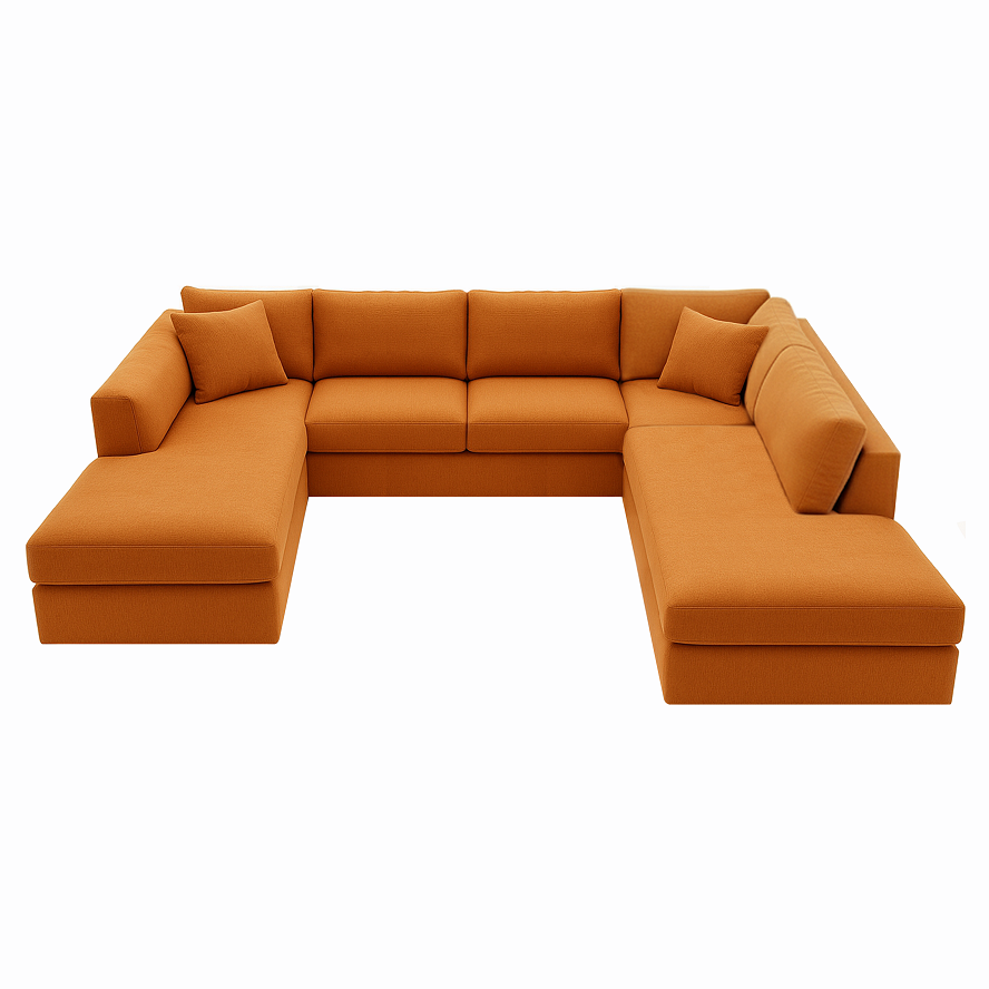 Longchair + 3 Zits + Ottomaan Groot