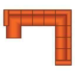 Longchair + 3 Zits (3 delig) + Hoek + 3 Zits (3 delig)