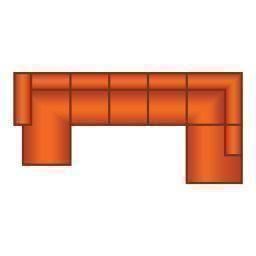 Longchair + 4 Zits + Ottomaan