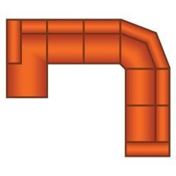 Longchair Groot + 2 Zits + Trapeze Hoek + 2 Zits