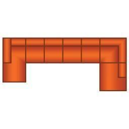 Longchair Klein + 4 Zits (2 delig) + Ottomaan