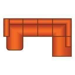 Longchair Rond + 2.5 Zits + Ottomaan