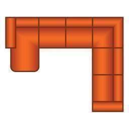 Longchair Rond + 3 Zits + Hoek + 3 Zits