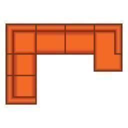 2 Zits + Hoek + 3 Zits + Longchair Klein