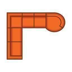 3 Zits + Hoek + 3 Zits + Longchair Rond Klein