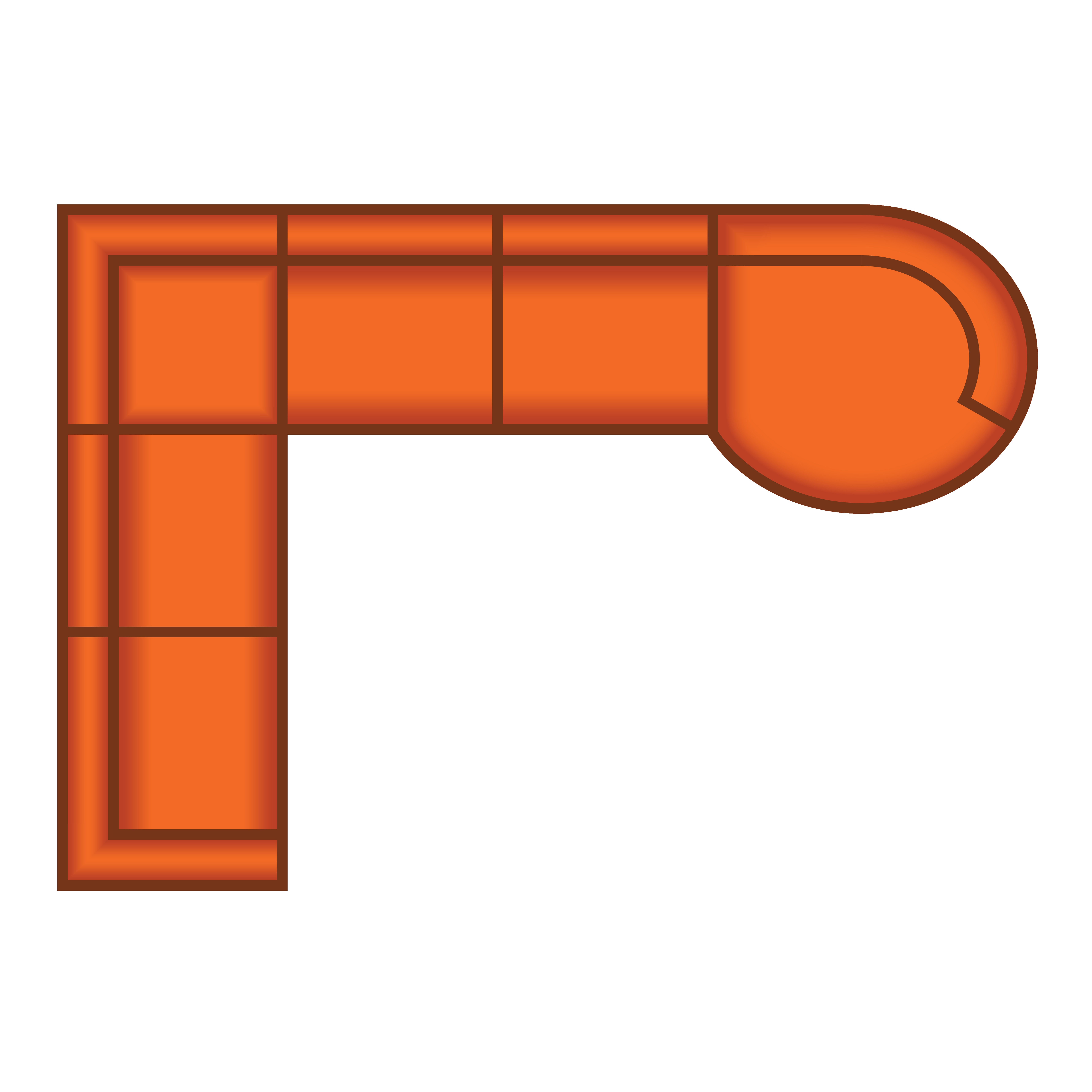 3 Zits + Hoek + 3 Zits + Longchair Rond Groot