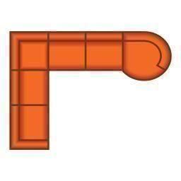 3 Zits + Hoek + 2.5 Zits + Longchair Rond Klein