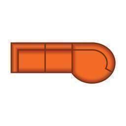 3 Zits + Longchair Rond Groot