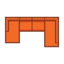 Longchair Groot + 2.5 Zits + Ottomaan Groot