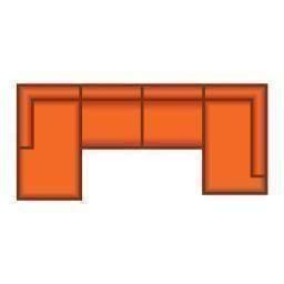 Longchair Groot + 3 Zits + Ottomaan Klein