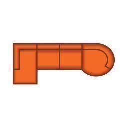 Longchair Klein + 2.5 Zits + Longchair Rond Klein