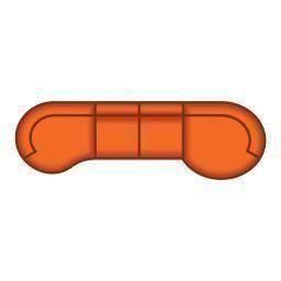 Longchair Lang + 2 Zits + Longchair Rond Groot