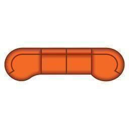 Longchair Lang + 3 Zits + Longchair Rond Klein