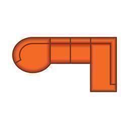 Longchair Rond Groot + 2 Zits + Ottomaan Groot