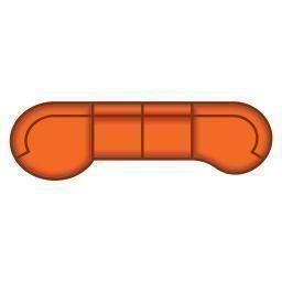 Longchair Rond Groot + 2.5 Zits + Longchair Lang