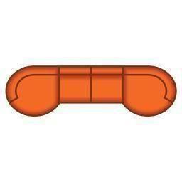 Longchair Rond Groot + 2.5 + Longchair Rond Groot