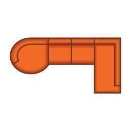 Longchair Rond Groot + 2.5 Zits + Ottomaan Groot