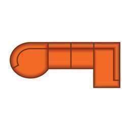 Longchair Rond Groot + 2.5 Zits + Ottomaan Klein