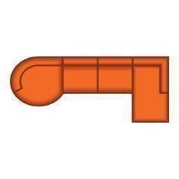 Longchair Rond Groot + 3 Zits + Longchair Groot