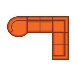 Longchair Rond Klein + 2 Zits + Hoek + 2 Zits