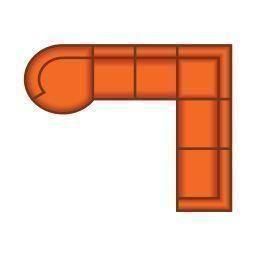 Longchair Rond Klein + 3 Zits + Hoek + 3 Zits