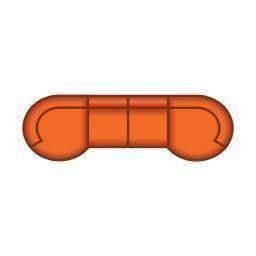 Longchair Rond Klein + 2 Zits + Longchair Rond Klein