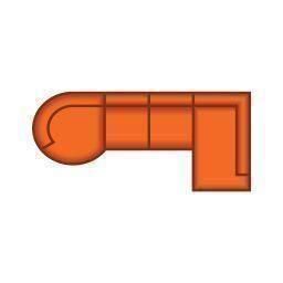 Longchair Rond Klein + 2 Zits + Ottomaan Klein