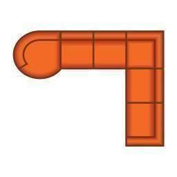 Longchair Rond Klein + 2 Zits + Hoek + 3 Zits