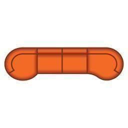 Longchair Rond Klein + 3 Zits + Longchair Lang