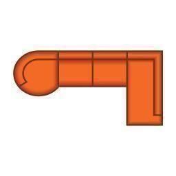 Longchair Rond Klein + 3 Zits + Ottomaan Groot