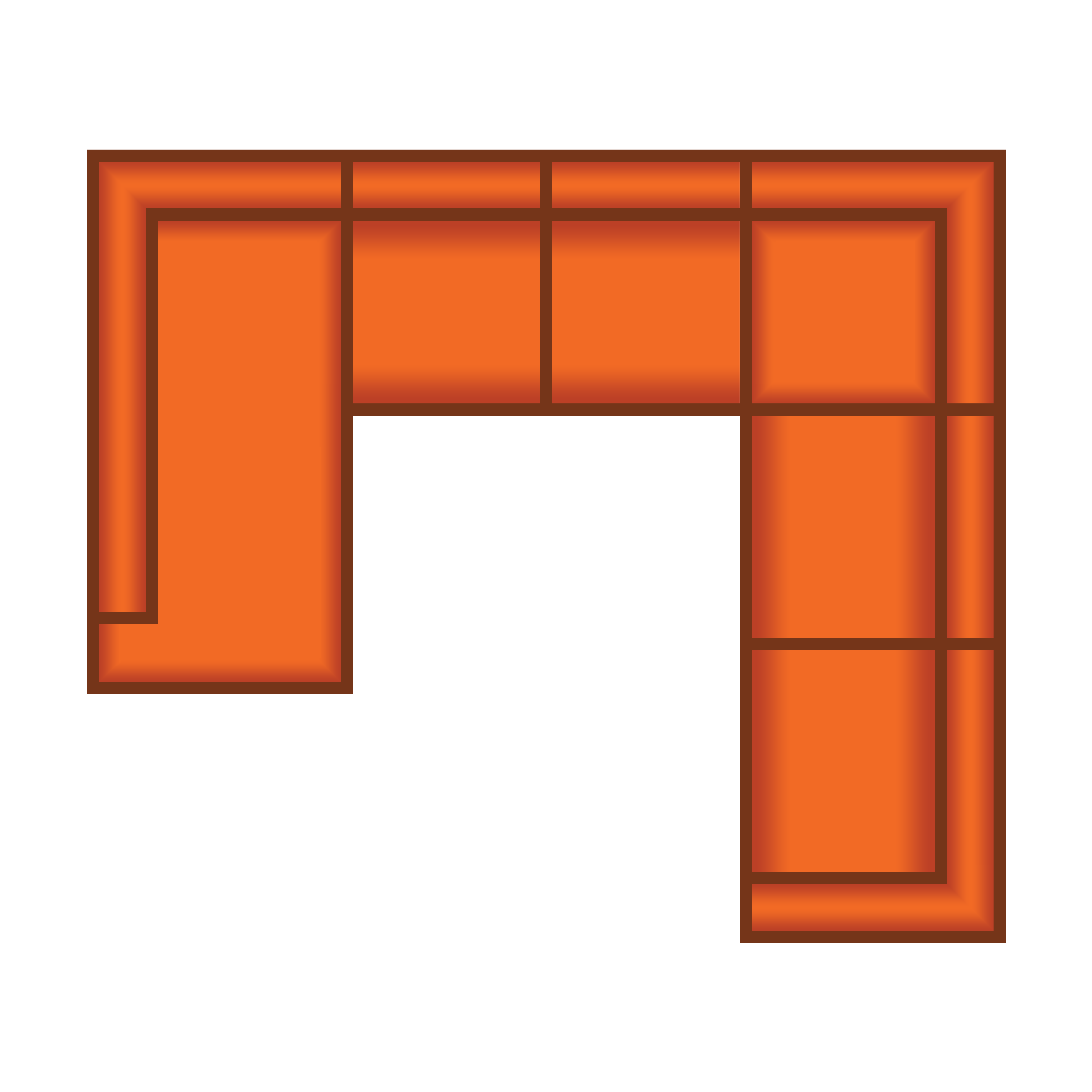 Ottomaan Groot + 2 Zits + Hoek + 3 Zits