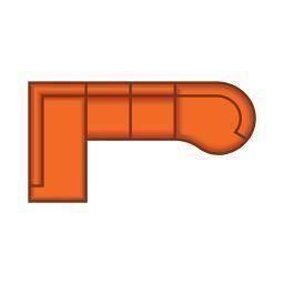 Ottomaan Groot + 2 Zits + Longchair Lang