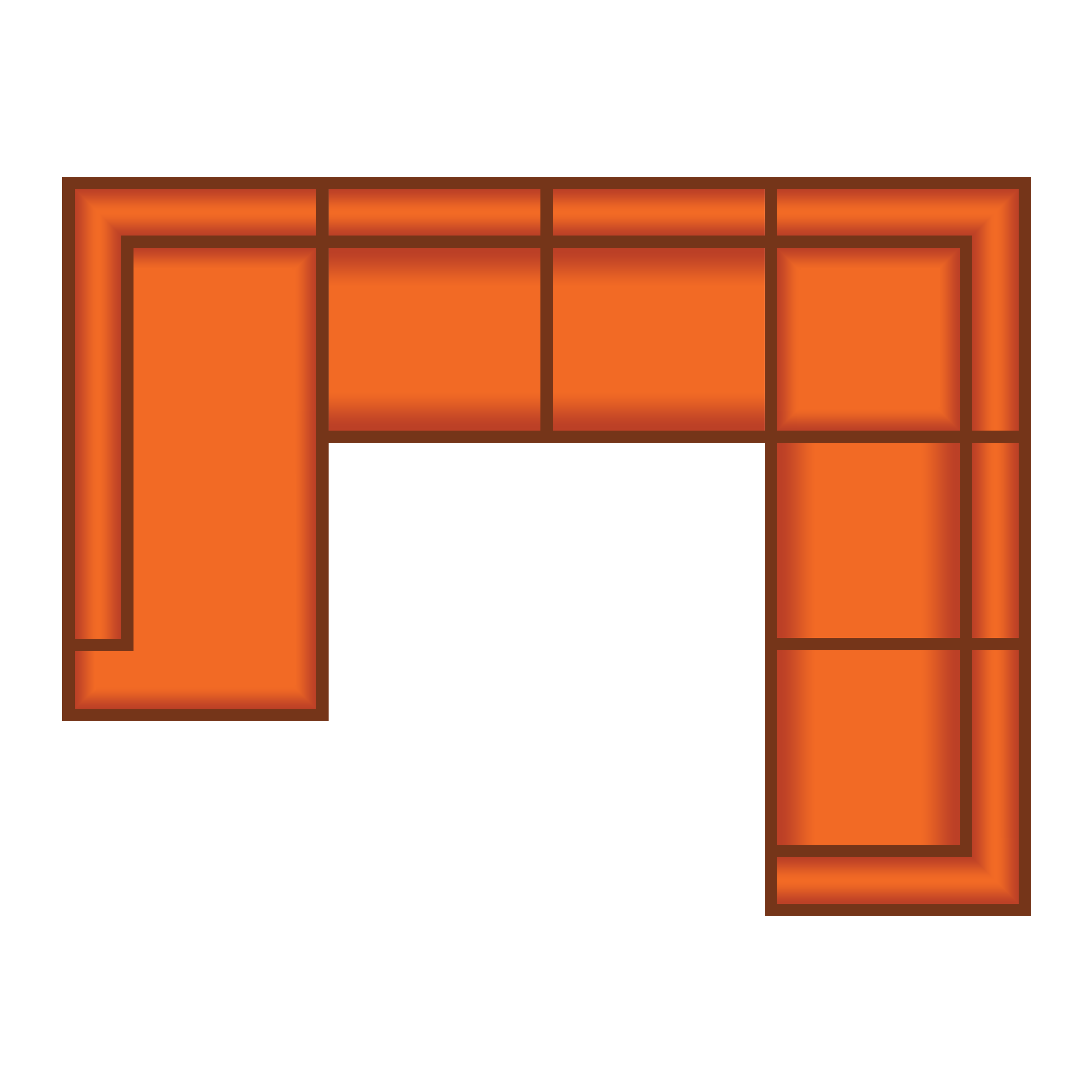 Ottomaan Groot + 2.5 Zits + Hoek + 2.5 Zits