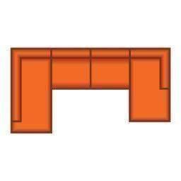 Ottomaan Groot + 3 Zits + Longchair Groot