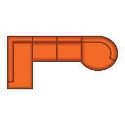 Ottomaan Groot + 3 Zits + Longchair Rond Groot