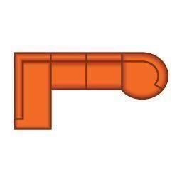 Ottomaan Groot + 3 Zits + Longchair Rond Klein