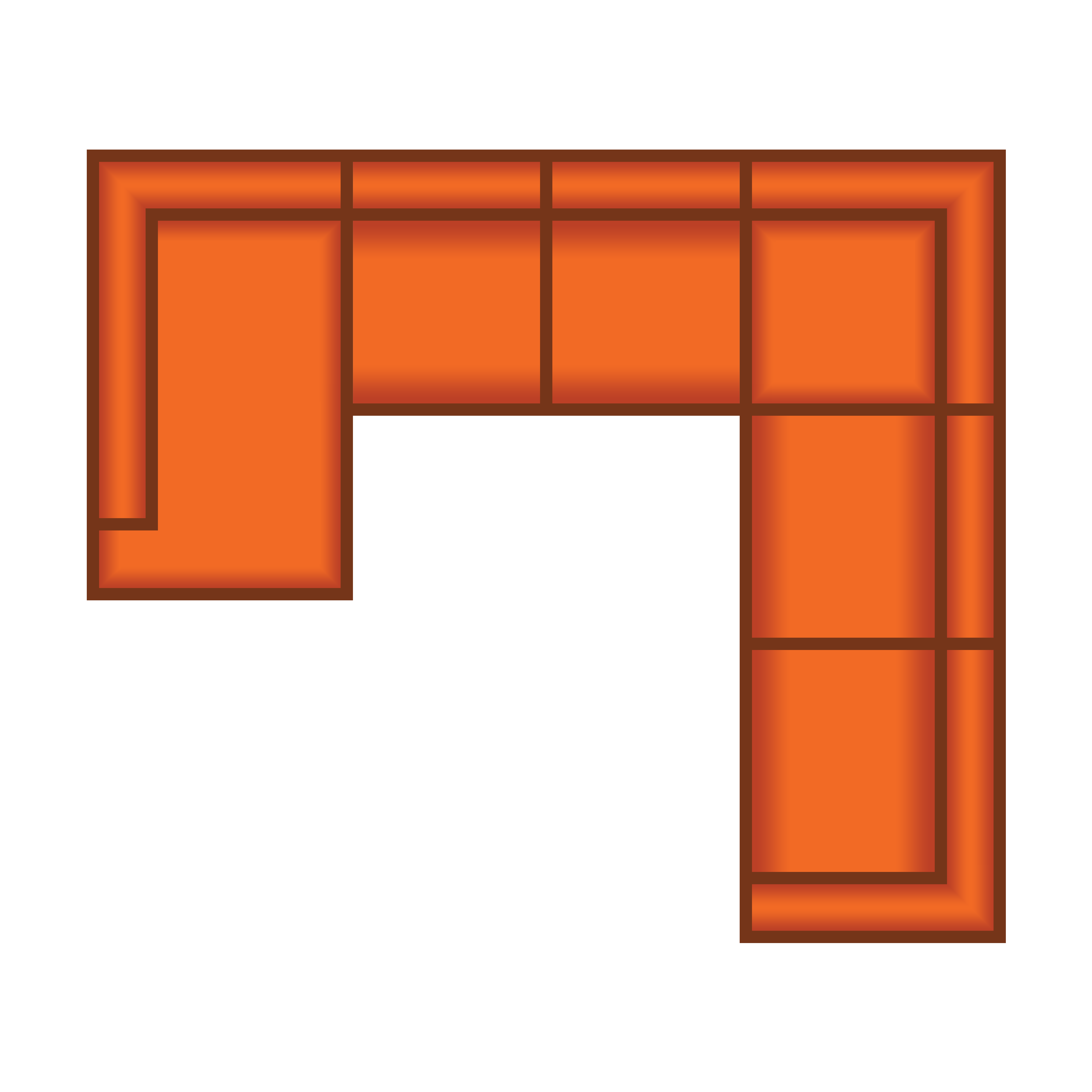 Ottomaan Klein + 2 Zits + Hoek + 3 Zits